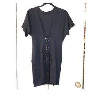 BP. Black T-shirt Dress